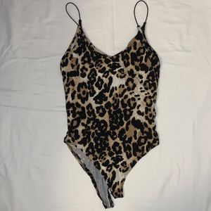 Leopard print bodysuit